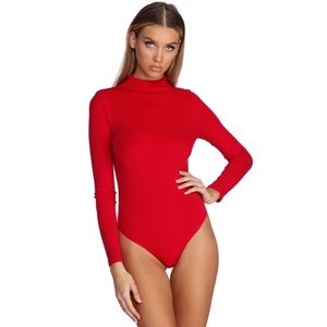 Windsor “ring the alarm” red bodysuit